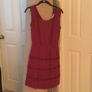 Burgundy dress